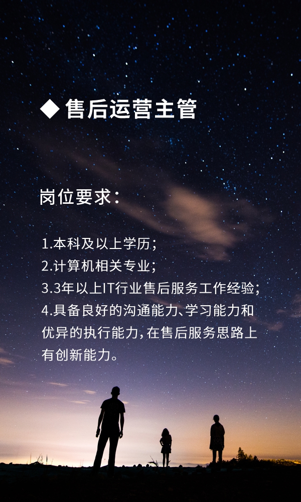 售后运营主管